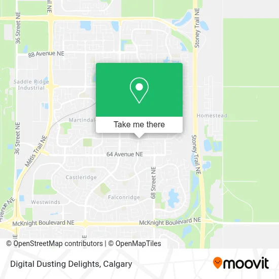 Digital Dusting Delights map