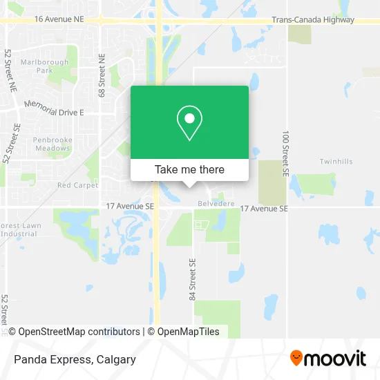 Panda Express map