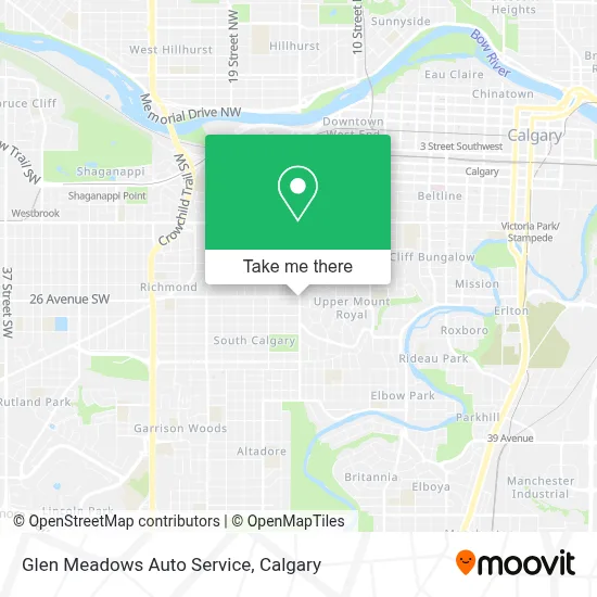 Glen Meadows Auto Service map