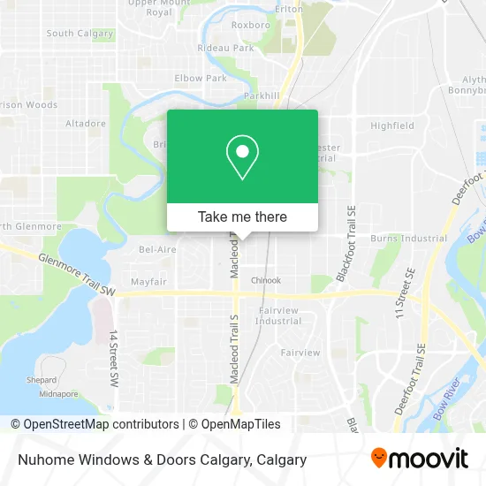 Nuhome Windows & Doors Calgary map