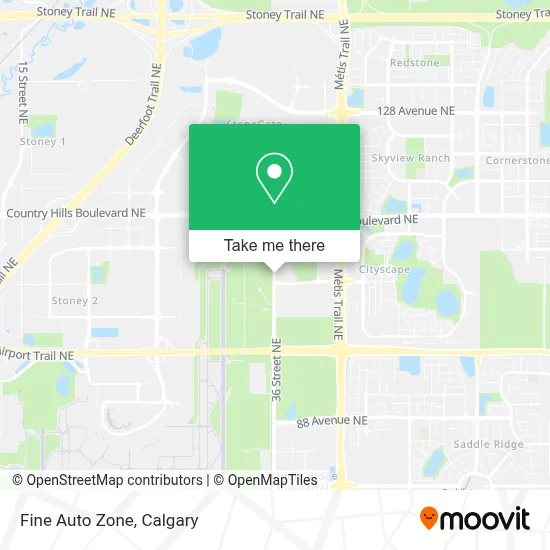 Fine Auto Zone map