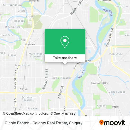 Ginnie Beston - Calgary Real Estate map