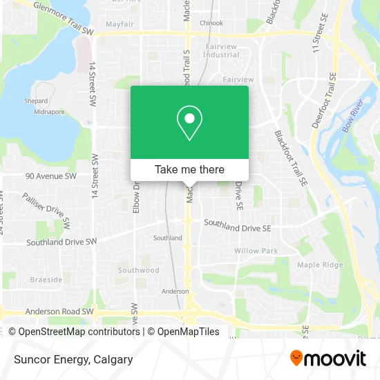 Suncor Energy map