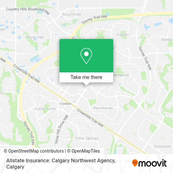 Allstate Insurance: Calgary Northwest Agency map