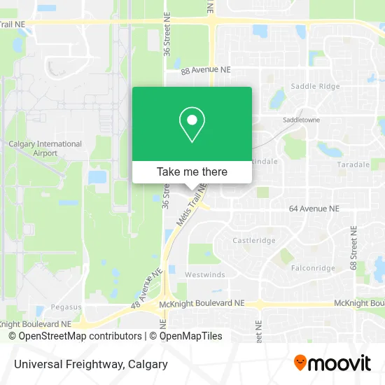 Universal Freightway map