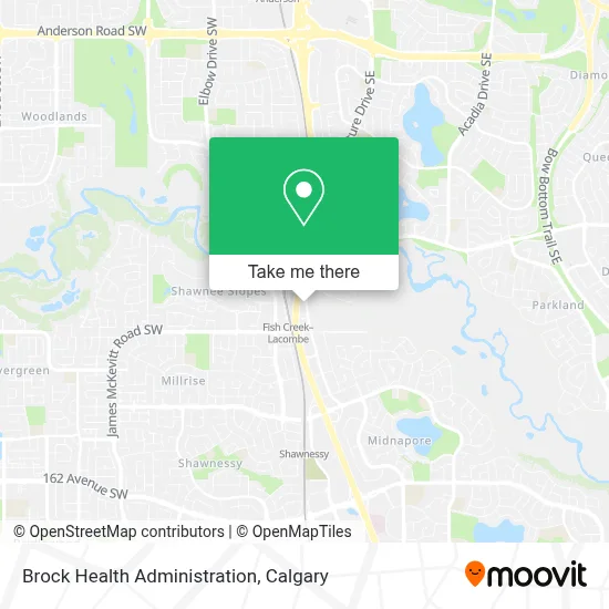 Brock Health Administration map