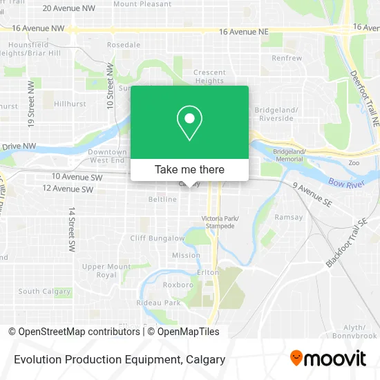 Evolution Production Equipment map