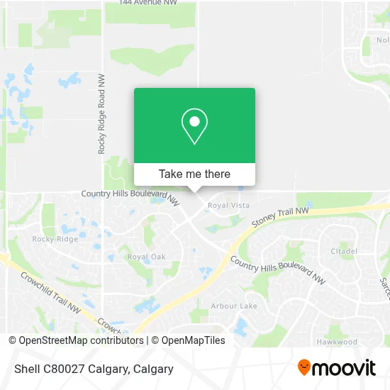 Shell C80027 Calgary map