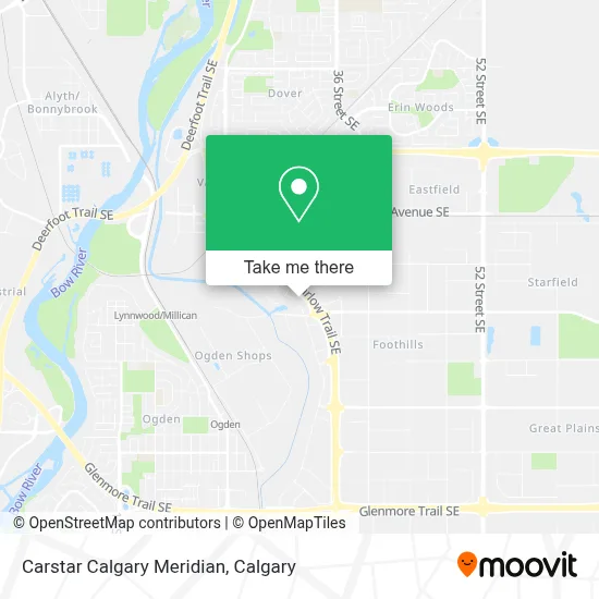 Carstar Calgary Meridian map
