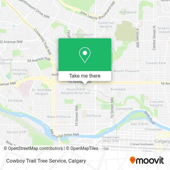 Cowboy Trail Tree Service map