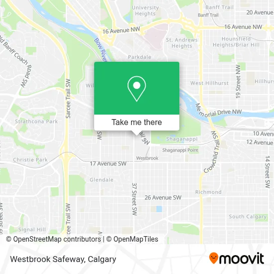 Westbrook Safeway map
