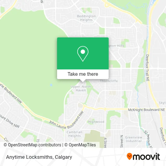 Anytime Locksmiths map