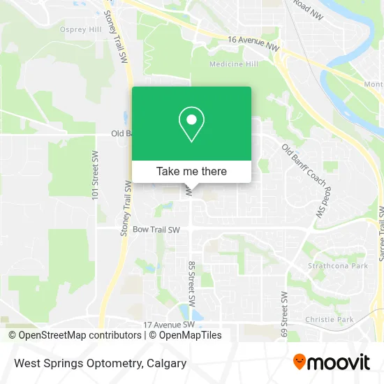 West Springs Optometry map