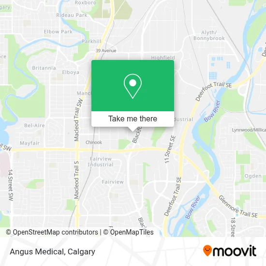 Angus Medical map
