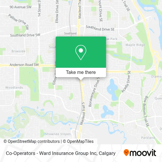 Co-Operators - Ward Insurance Group Inc map