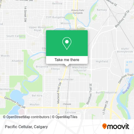 Pacific Cellular map