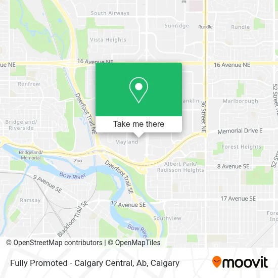 Fully Promoted - Calgary Central, Ab map
