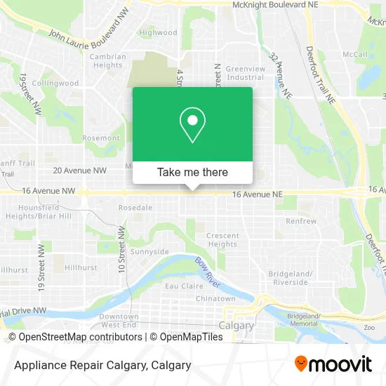 Appliance Repair Calgary map