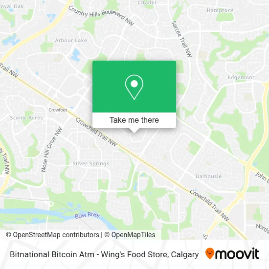 Bitnational Bitcoin Atm - Wing's Food Store map
