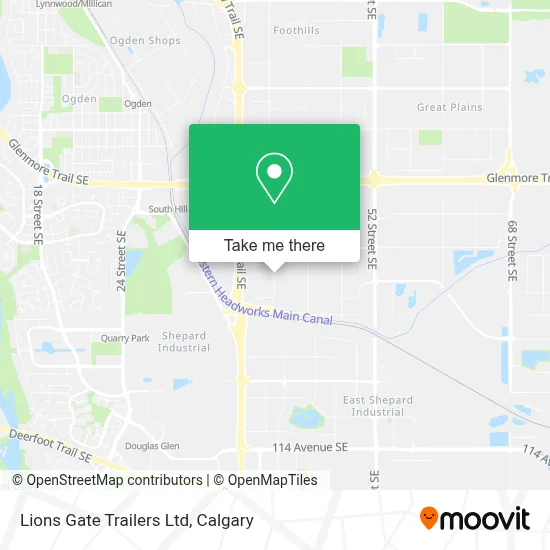 Lions Gate Trailers Ltd map