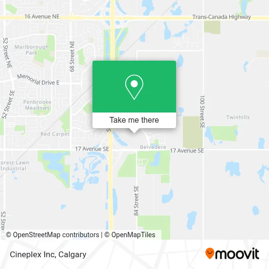 Cineplex Inc map