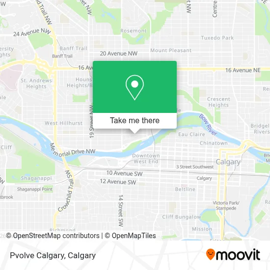 Pvolve Calgary map