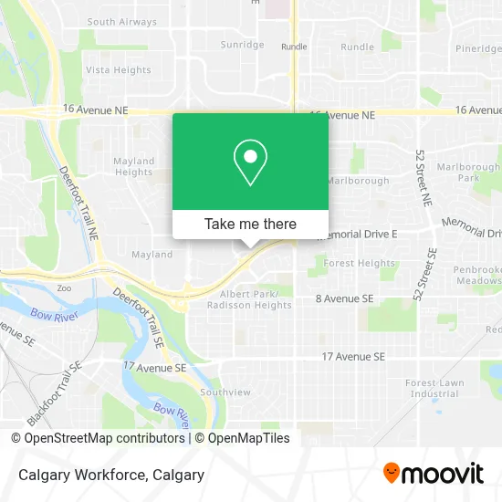 Calgary Workforce map