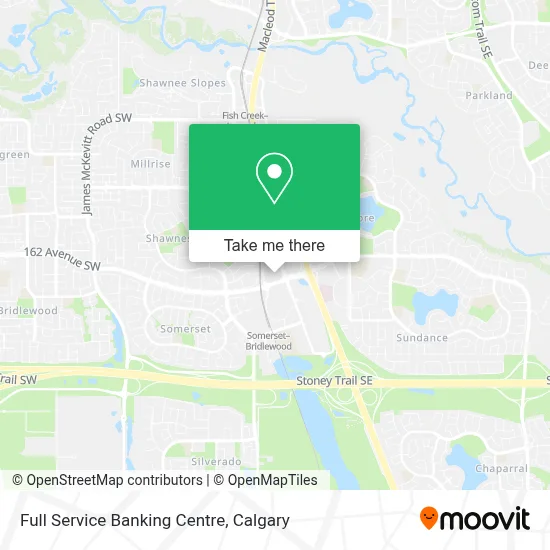 Full Service Banking Centre map