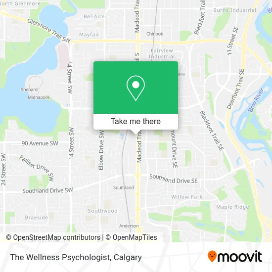 The Wellness Psychologist map
