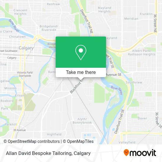 Allan David Bespoke Tailoring map