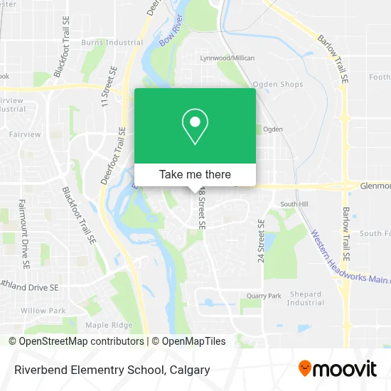 Riverbend Elementry School map