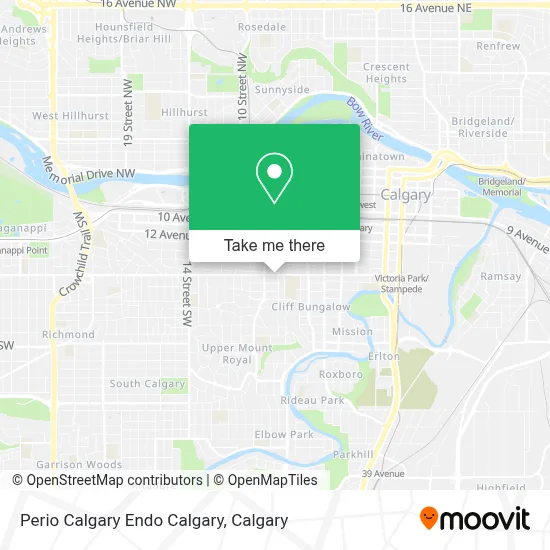 Perio Calgary Endo Calgary map
