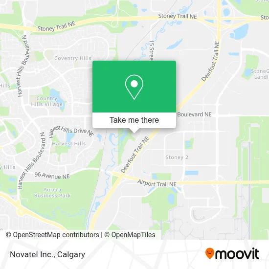 Novatel Inc. map