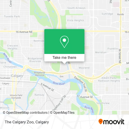 The Calgary Zoo map