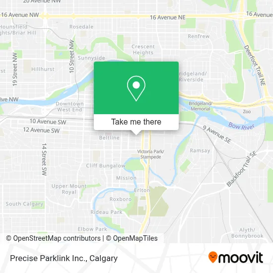 Precise Parklink Inc. map
