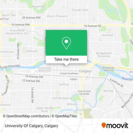 University Of Calgary map