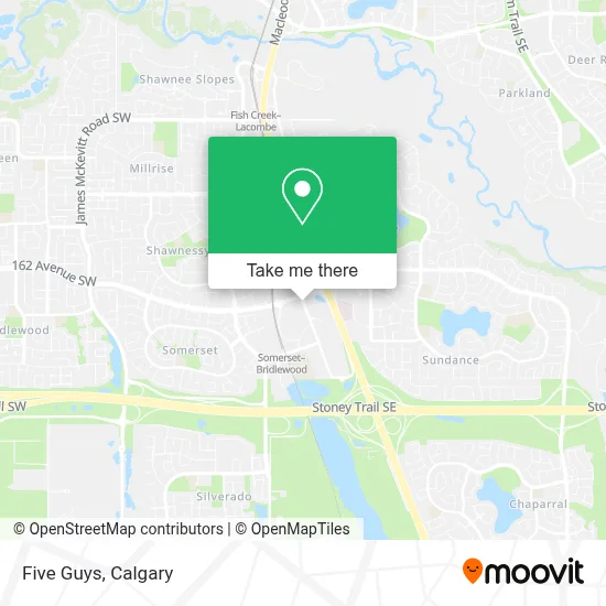 Five Guys map