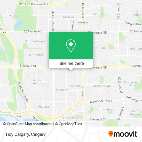 Tidy Calgary map