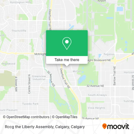 Rccg the Liberty Assembly, Calgary map