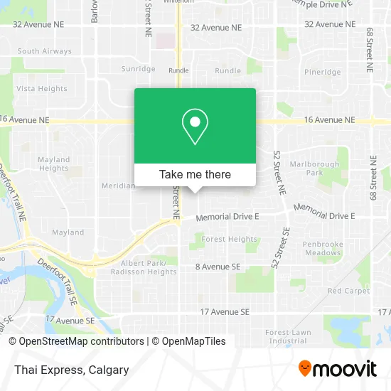 Thai Express map