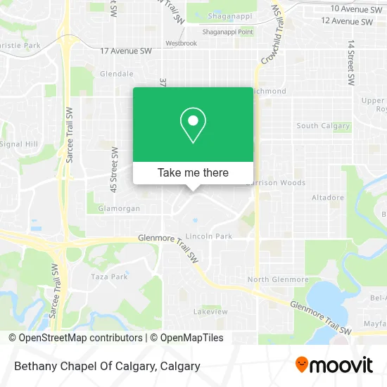 Bethany Chapel Of Calgary map