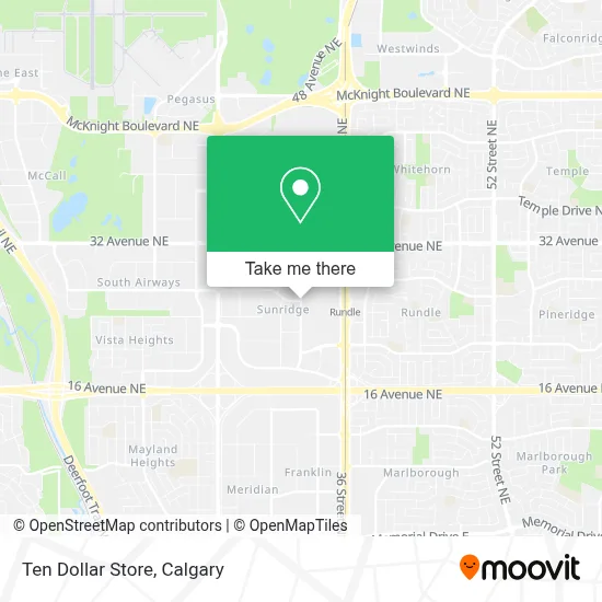 Ten Dollar Store map