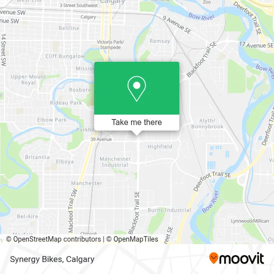 Synergy Bikes map