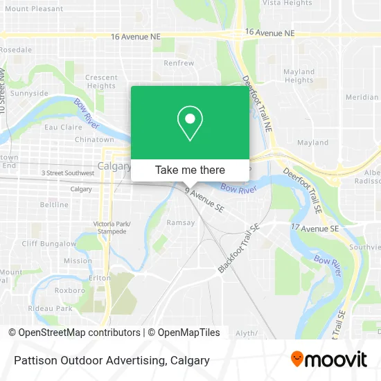 Pattison Outdoor Advertising map