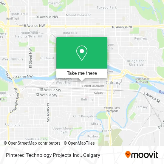 Pinterec Technology Projects Inc. map