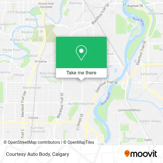 Courtesy Auto Body map