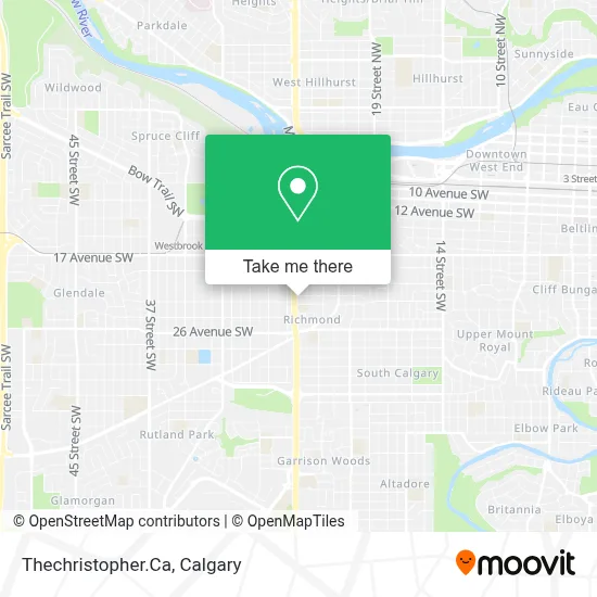Thechristopher.Ca map