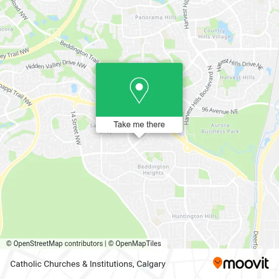 Catholic Churches & Institutions map