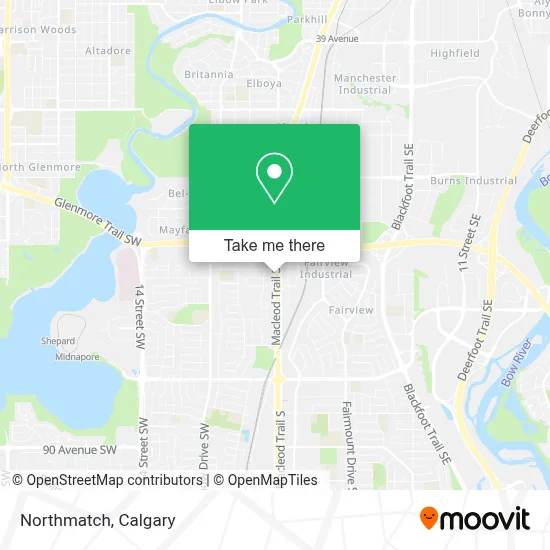 Northmatch map