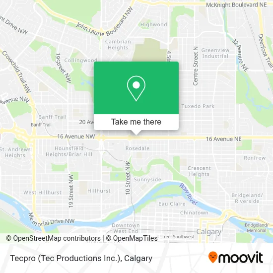 Tecpro (Tec Productions Inc.) map
